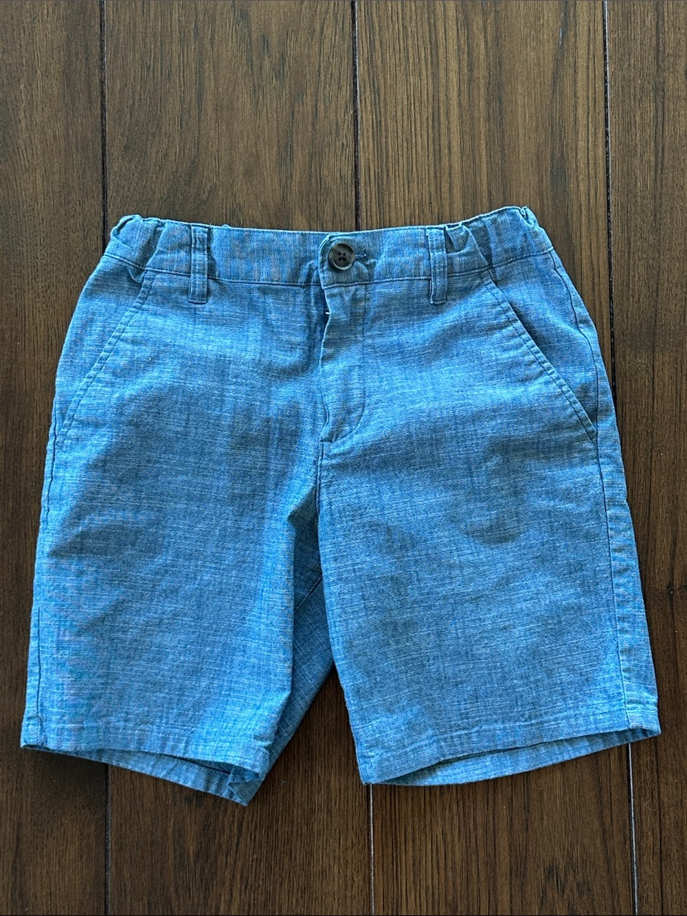 Cat & Jack Chambray Blue Pull-On Chino Shorts